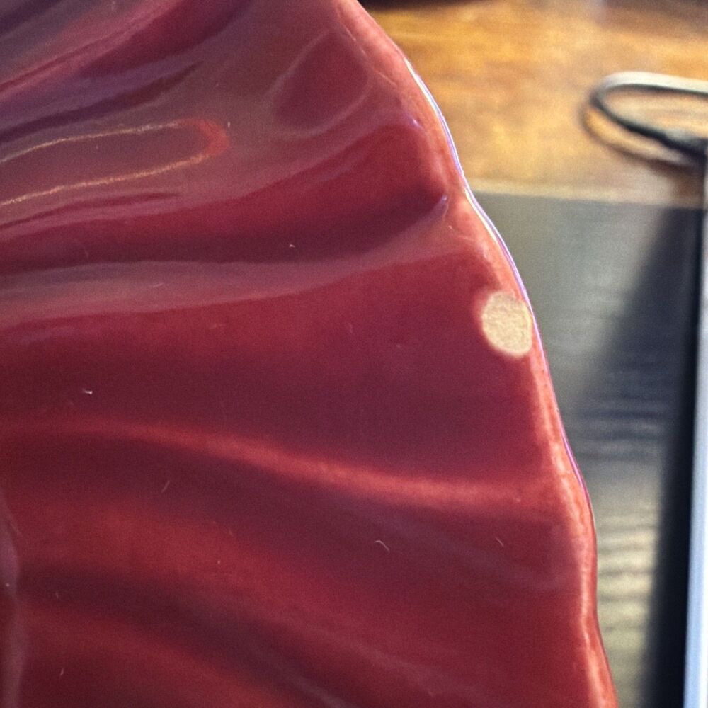 Franciscan Coronado Tea Cup and Saucer Swirl Burgundy Maroon Glossy Set of 4 VTG - Picture 7 of 7